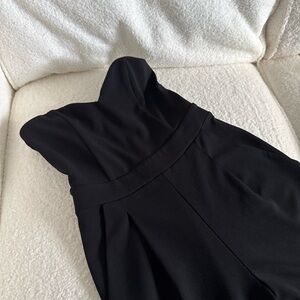 Elegant Black Strapless Jumpsuit